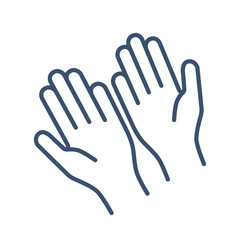 手の平　イラスト