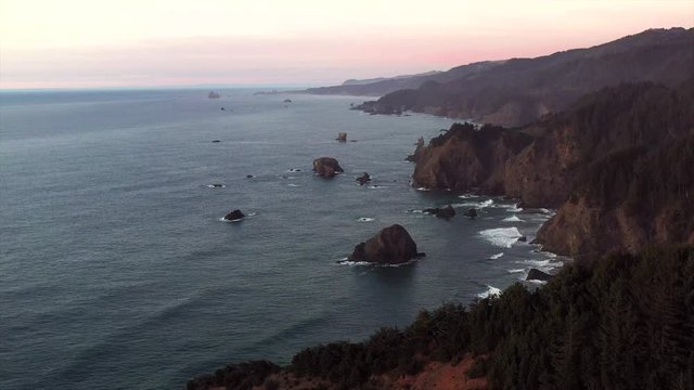 The wild Oregon coast offering a relaxin and dramatic Coastal landscape thats ever changing as the waves carve their way thru the sand and rocks part of the Samuel H Boardman Scenic Corridor.