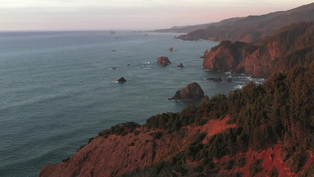 The wild Oregon coast offering a relaxin and dramatic Coastal landscape thats ever changing as the waves carve their way thru the sand and rocks part of the Samuel H Boardman Scenic Corridor.