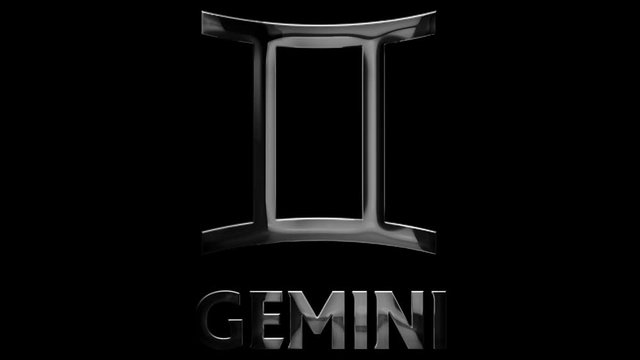 3d Glossy illustration video of the Zodiac Sign Gemini