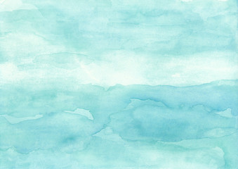 水色の水彩