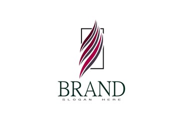  Leaf logo, free hand vector leaf, leaf with frame and brand