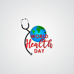 World Health Day Celebration Vector Template Design Illustration