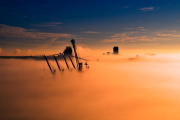 City Amidst the Clouds
