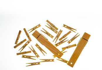 Clamps isolated against a white background