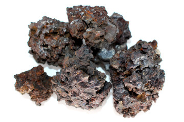Iron slag from an archaeological site
