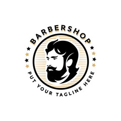  Barbershop vintage Logo template 