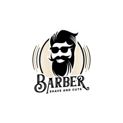  Barbershop vintage Logo template 