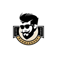  Barbershop vintage Logo template 