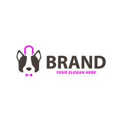 Creative Dog Logo Design, Vector