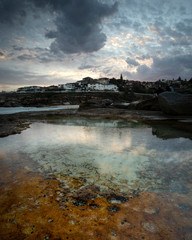 Tamarama Beach at sunset, Sydney Australia