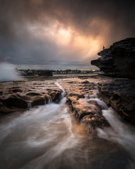 Obraz premium Bondi Beach at sunset, Sydney Australia