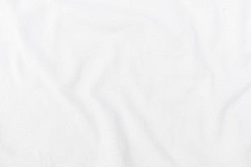 Abstract white fabric texture background. Wavy white cloth. 

