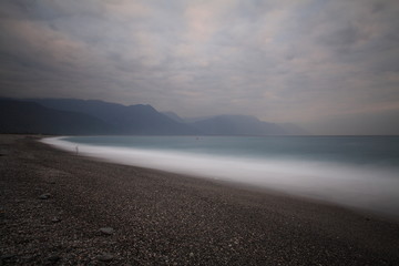 Long exposure sunrise seascape 