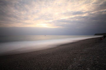 Long exposure sunrise seascape 