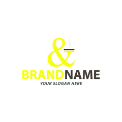 Creative Ampersand Logo Design, Vector