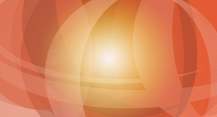 Orange abstract curved line background