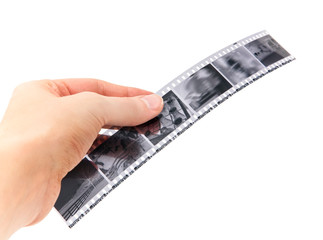 Piece of Black and White Film