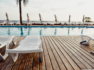 swimming pool in hotel