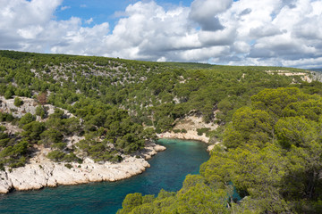 Calanque de Port Pin depuis la Pointe de la Cacau