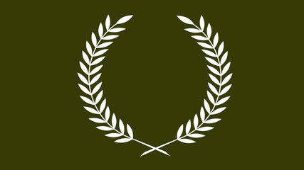 Fototapeta premium Amazing white wheat icon,wheat icon,science,wreath icon