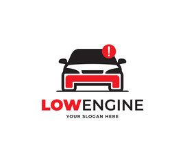 low engine logo design vector template