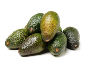Avocado on a white background