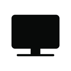 Computer monitor solid icons. Stroke vector elements for trendy and modern design. Vector line icons isolated on a white background. Vector illustration