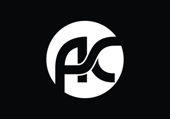 Obraz premium A C Initial Letter Logo design vector template, Graphic Alphabet Symbol for Corporate Business Identity