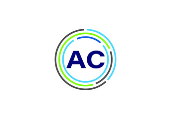 A C Initial Letter Logo design vector template, Graphic Alphabet Symbol for Corporate Business Identity