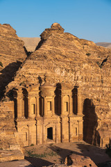 The Monastery in Petra ruin and ancient city, one of seven wonders in the world, Jordan, Arab