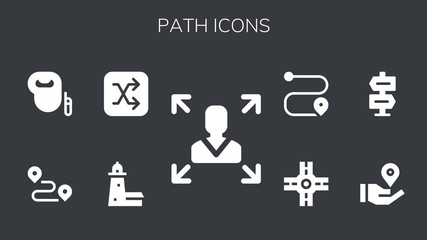 Modern Simple Set of path Vector filled Icons