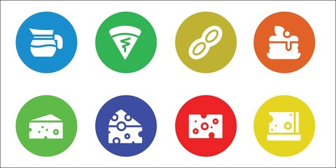 Fototapeta premium Modern Simple Set of butter Vector filled Icons