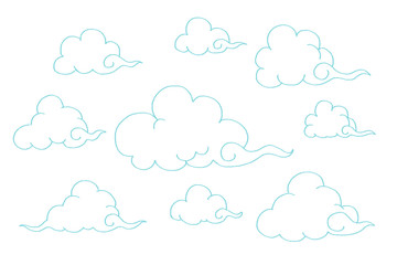 cloud cartoon chinese style