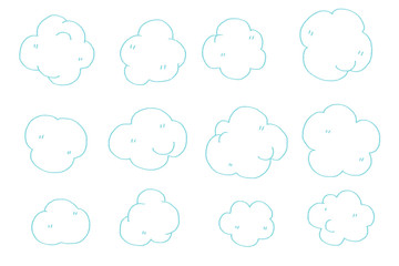 cloud box style cartoon