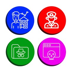 agent icon set