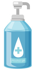 Bottle of alcohol gel prevent Covid-19