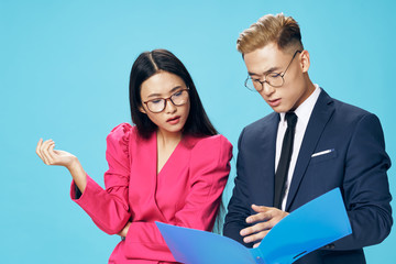 business team working together