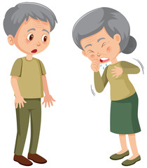 Old lady spread Corona virus