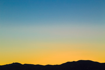 Sunset over the Mountains