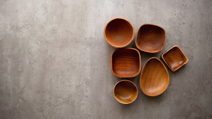 Set of olive wooden utensil