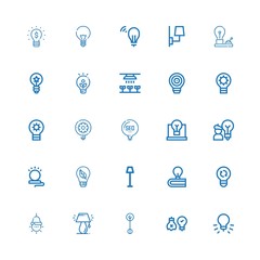 Editable 25 invention icons for web and mobile