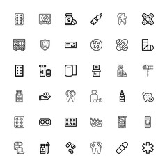 Editable 36 pain icons for web and mobile