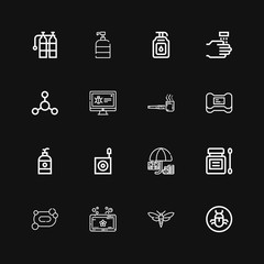 Editable 16 anti icons for web and mobile