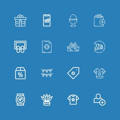 Editable 16 new icons for web and mobile