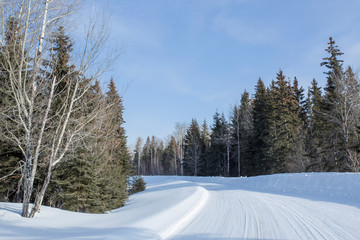 Snow Covered Road