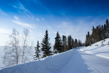 Snow Covered Road