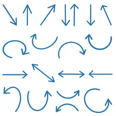 Grunge Sketch Handmade. Arrow Set.