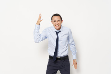 businessman pointing at something