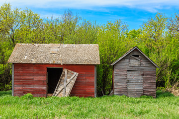 Old Abandoned Farm Building